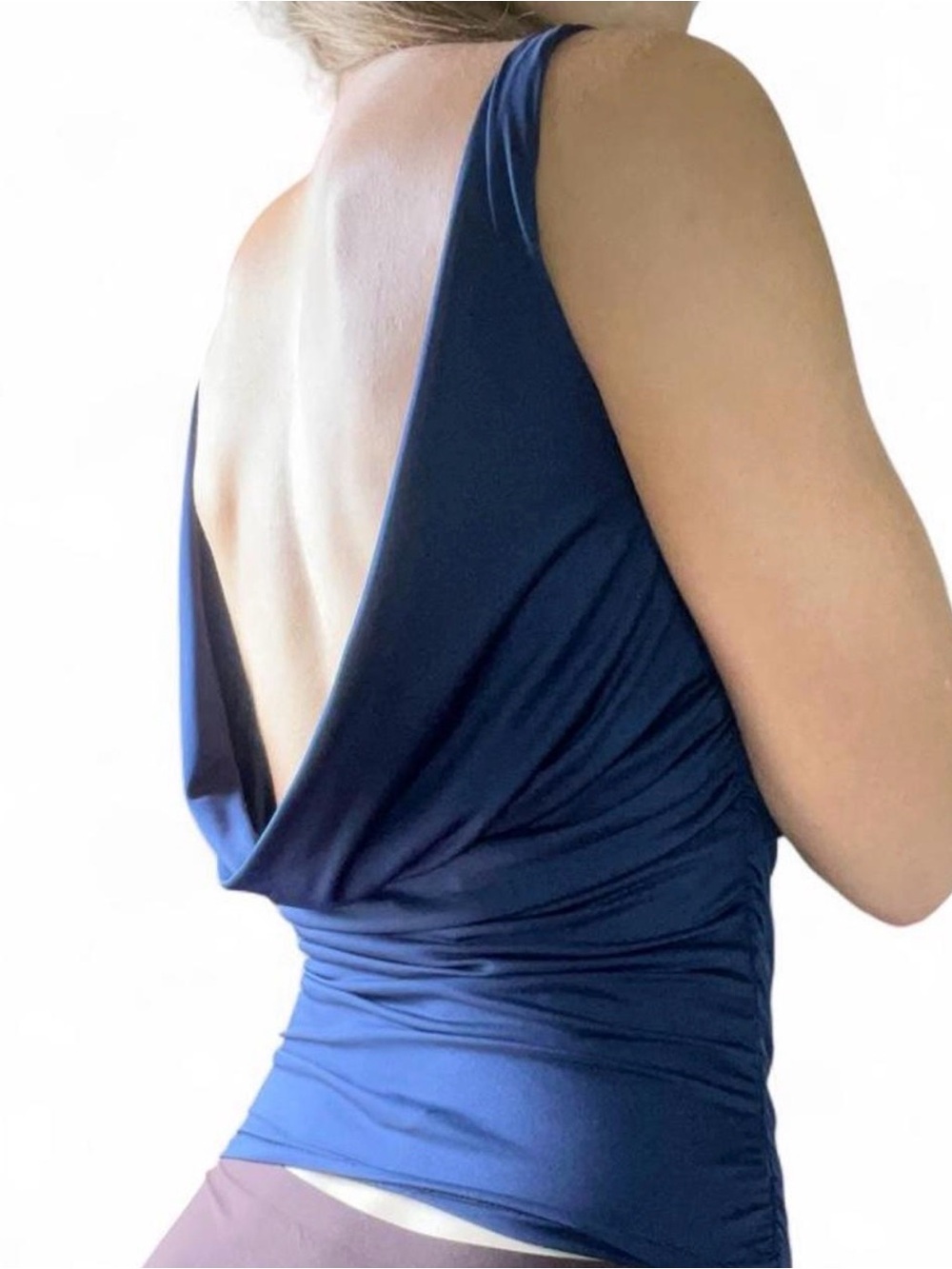 Low Back Navy top